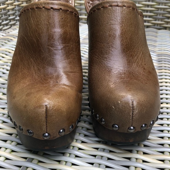 Vintage Prada Wooden Clogs 37 Mules Sandals 7 Y2K - Picture 6 of 16